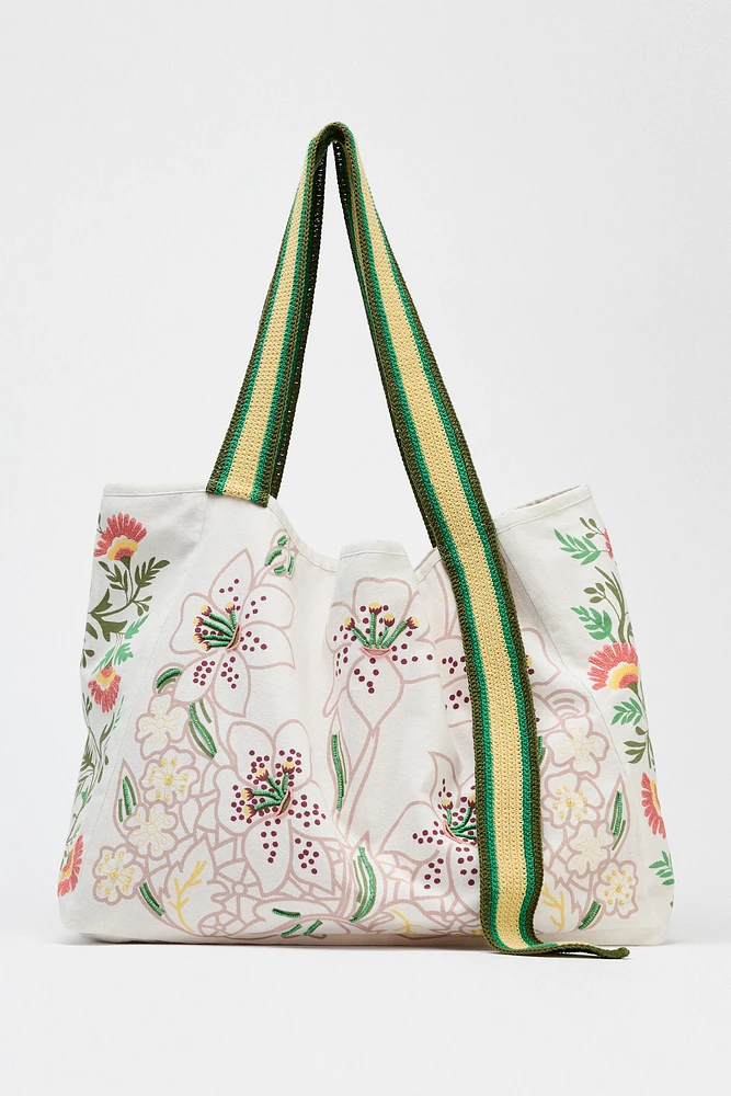 MAXI SAC SHOPPER TISSU FANTAISIE