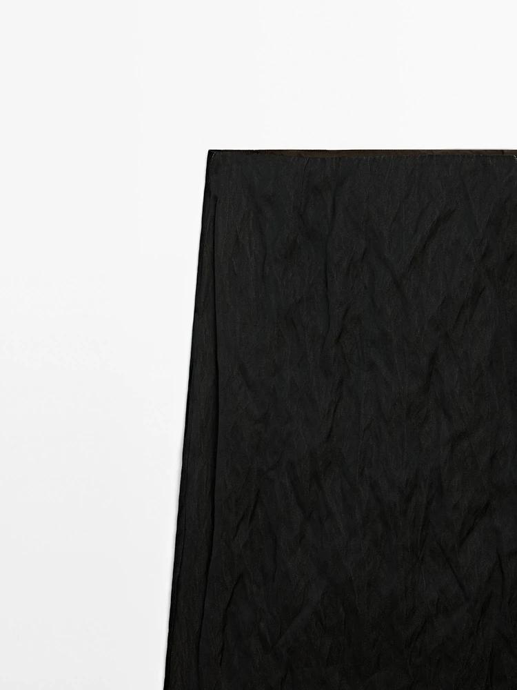 Jupe double tissu texturé