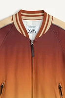 LIMITED EDITION OMBRE PRINT BOMBER JACKET