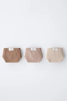 6 ANS/ LOT DE TROIS CULOTTES RIB ÉTIQUETTE