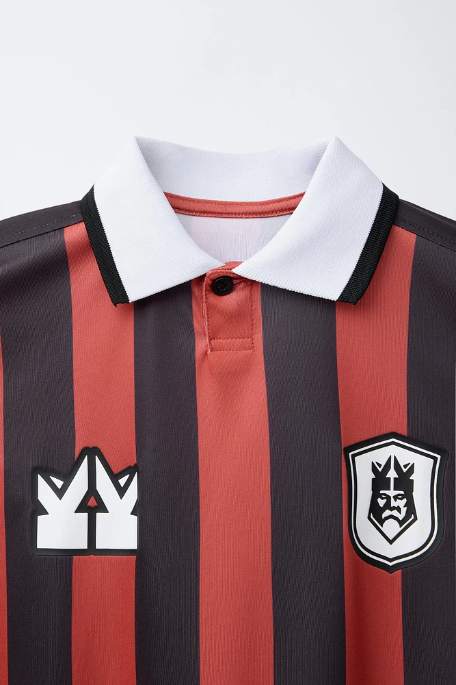 KINGS LEAGUE © STRIPED POLO SHIRT