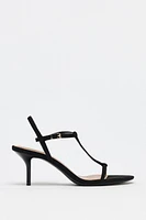 SANDALES À TALONS ET BRIDES
