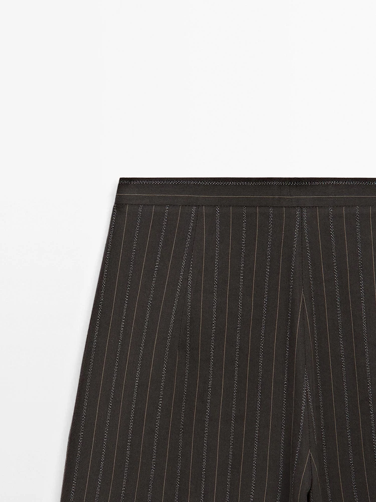 Pantalon wide leg triple pince