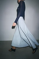 FLARED BUTTON SKIRT ZARA WOMAN COLLECTION