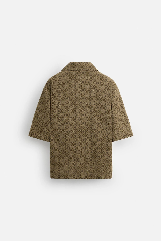 EMBROIDERED JACQUARD SHIRT