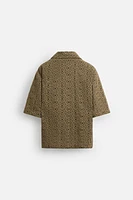 EMBROIDERED JACQUARD SHIRT