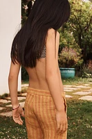 STRIPED 100% LINEN PANTS LIMITED EDITION