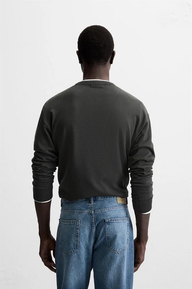BASIC VISCOSE BLEND SWEATER