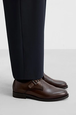 CHAUSSURES EN CUIR À BOUCLE