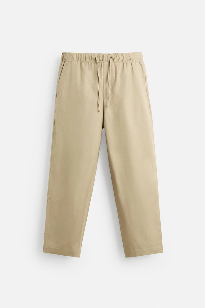 PANTALON RELAXED FIT COTON - LIN