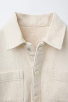 FLOWY SNAP BUTTON OVERSHIRT