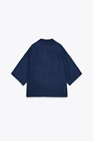 WRAP DENIM KIMONO X FANGLU LIN