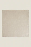 LOT SERVIETTES LIN COULEUR UNIE (LOT DE 2)