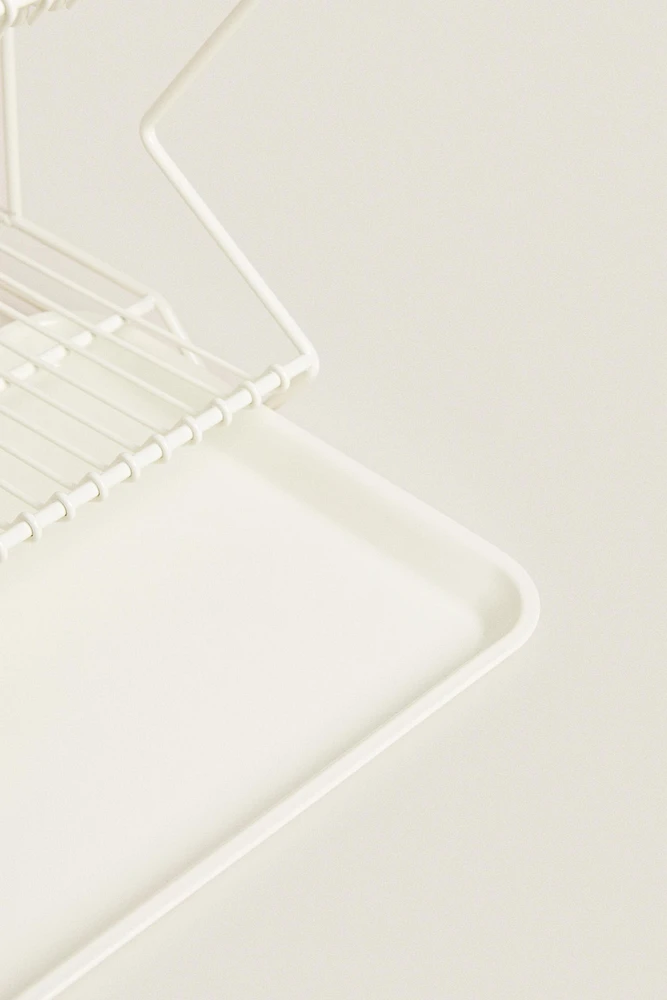 METAL DISH RACK WITH TRAY