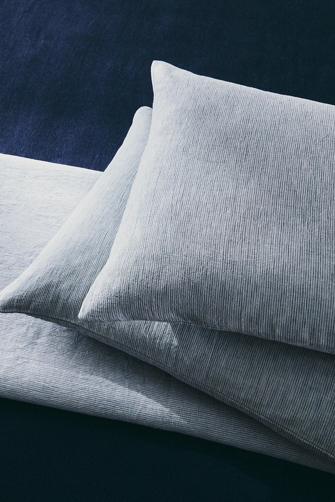 STRIPED COTTON LINEN PILLOWCASE