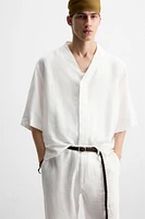 100% LINEN OVERSHIRT