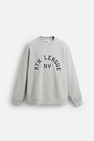 TEXT PATCH SWEATSHIRT