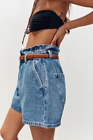 BERMUDA Z1975 EN JEAN PAPERBAG CEINTURE