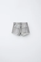RIPPED DENIM SHORTS