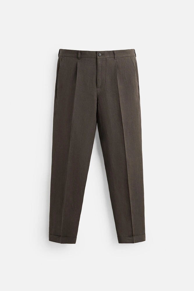 100% LINEN SUIT PANTS