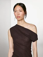 Top asymétrique 100 % coton