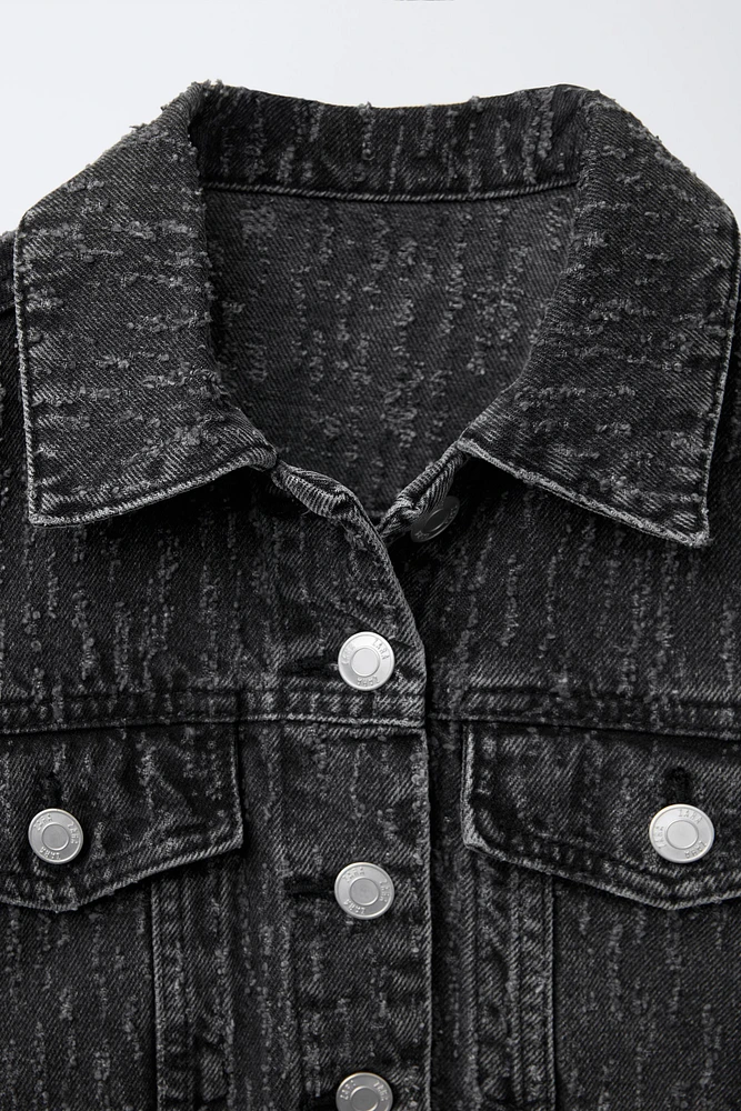 DISTRESSED DENIM JACKET