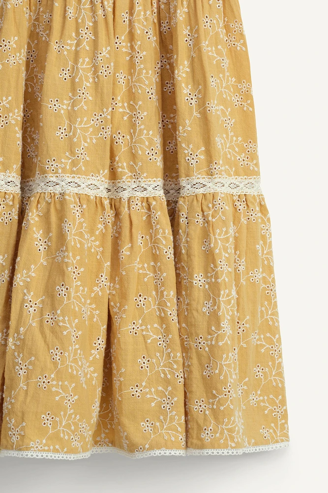 LIMITED EDITION SCHIFFLI FLORAL DRESS