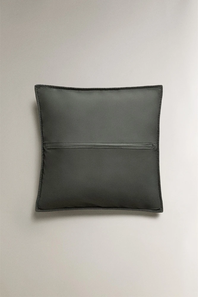 TEXTURED COTTON PILLOW SHAM FOR QUILT