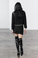 COMBINATION KNIT JACKET