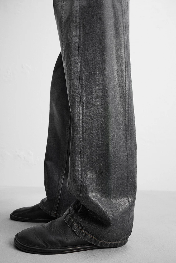 WAXED EFFECT JEANS LIMITED EDITION
