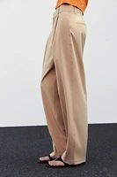 PANTALON À PLIS