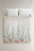 HOUSSE DE COUETTE COTON IMPRIMÉ FLEUR