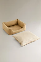 PET BED CUSHION GINGHAM CHECK