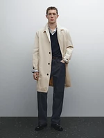 100% cotton trench coat