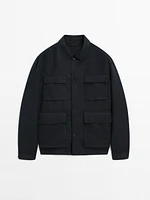 100% linen jacket with pockets