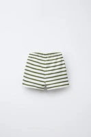TWO-PACK STRAIGHT STRIPED AND SOLID SHORTS