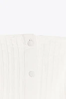 SMOCKED AND PLEATED SHORT DRESS