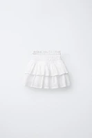 JUPE-SHORT SCHIFFLY À VOLANTS