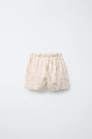 LINEN PATCH SHORTS