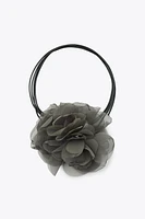 FABRIC FLOWER NECKLACE