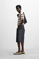 STRIPED JACQUARD KNIT T-SHIRT