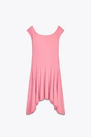 ROBE POLYAMIDE BAS ASYMÉTRIQUE