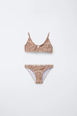 6-14 ANS/ BIKINI ANIMAL PRINT CUT OUT