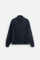 CHEMISE À TEXTURE AVEC RAYURES