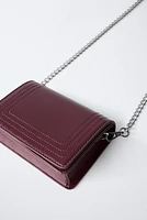 MINI TOPSTITCHED CROSSBODY BAG