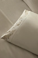 PILLOWCASE WITH FLORAL EMBROIDERY