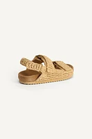 RAFFIA EFFECT SANDALS