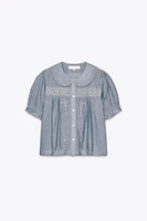 FLORAL EMBROIDERY SHIRT