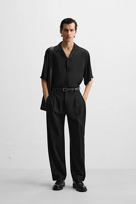RELAXED FIT SATIN SHIRT