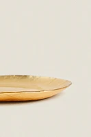 GOLDEN GLASS DESSERT PLATE